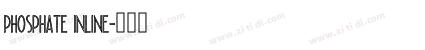 Phosphate Inline字体转换